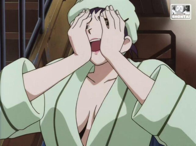 Faye Valentine's fanservice in ep11-Scene3