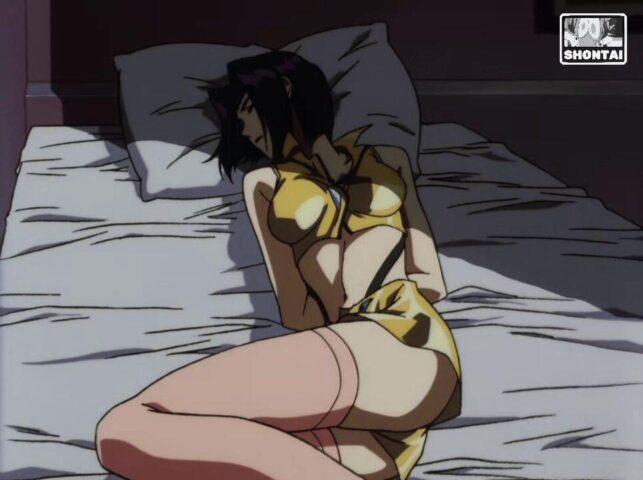 Faye Valentine's fanservice in ep13-Scene1