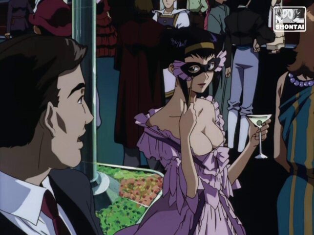 Faye Valentine's fanservice in ep22-Scene3