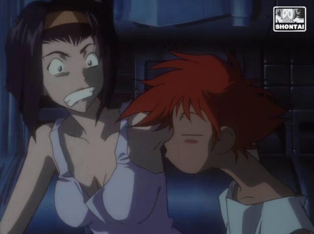 Faye Valentine's fanservice in ep24-Scene1