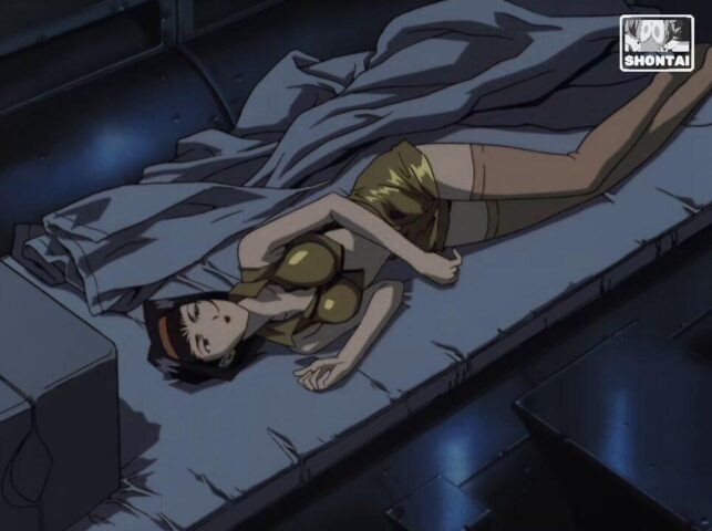 Faye Valentine's fanservice in ep24-Scene4