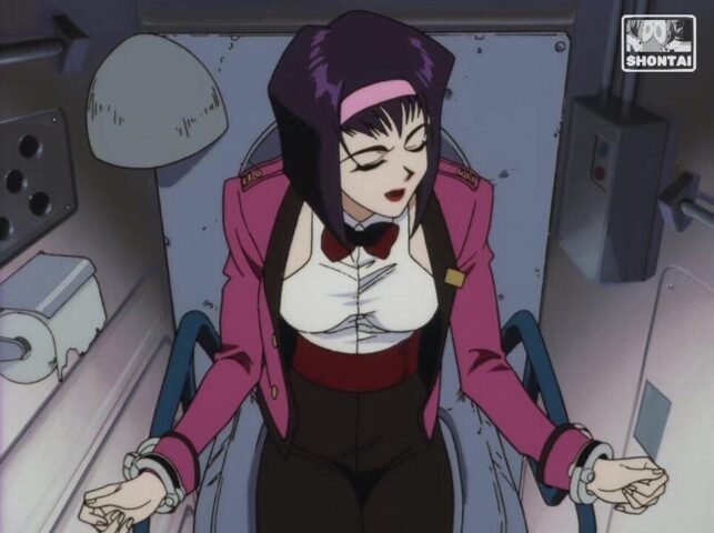 Faye Valentine's fanservice in ep3-Scene2