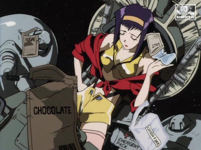 Faye Valentine's fanservice in ep4-Scene1