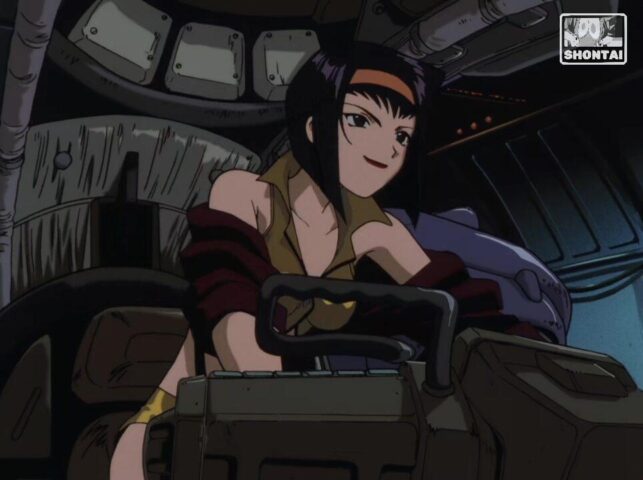 Faye Valentine's fanservice in ep4-Scene10