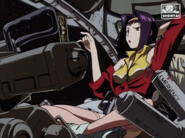 Faye Valentine's fanservice in ep4-Scene4