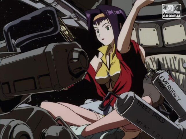 Faye Valentine's fanservice in ep4-Scene5