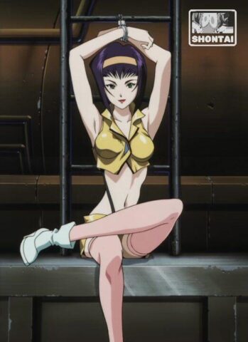 Faye Valentine's fanservice in ep4-Scene6