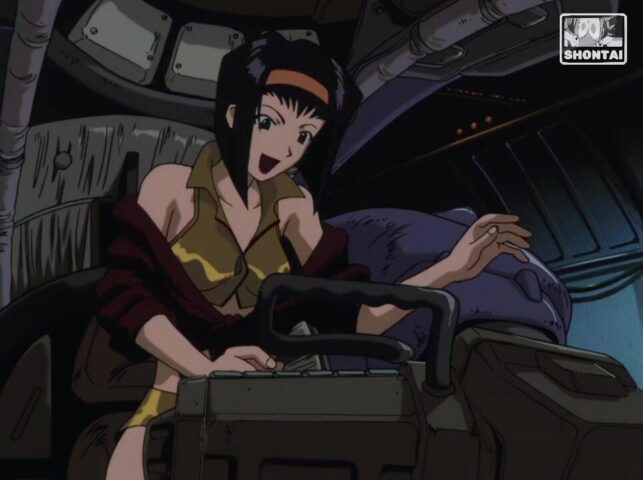 Faye Valentine's fanservice in ep4-Scene9