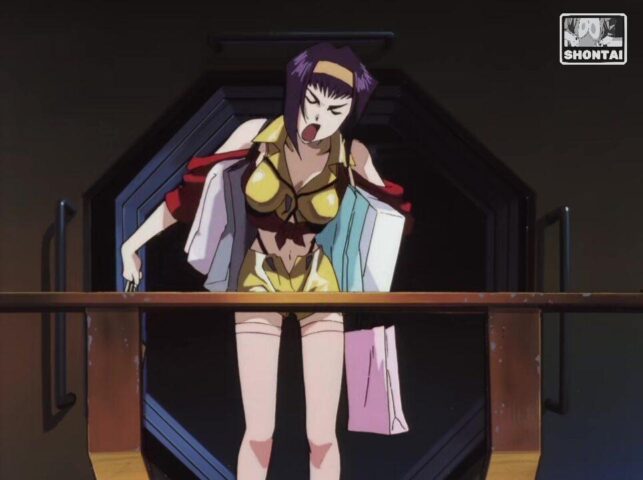 Faye Valentine's fanservice in ep5-Scene1