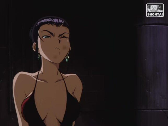 Faye Valentine's fanservice in ep5-Scene17