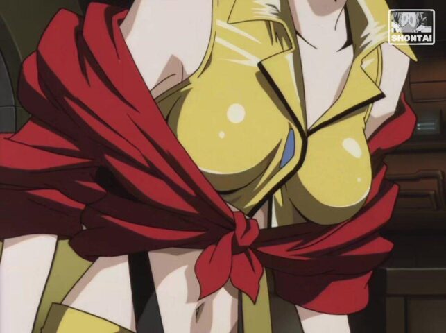 Faye Valentine's fanservice in ep5-Scene20