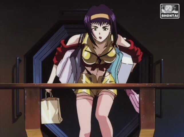 Faye Valentine's fanservice in ep5-Scene5