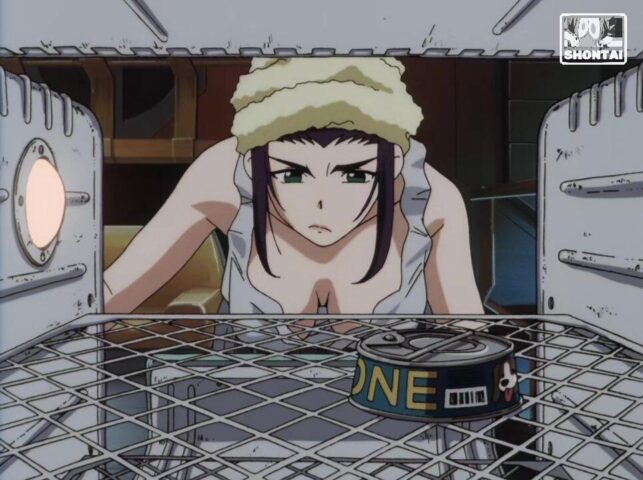 Faye Valentine's fanservice in ep6-Scene3