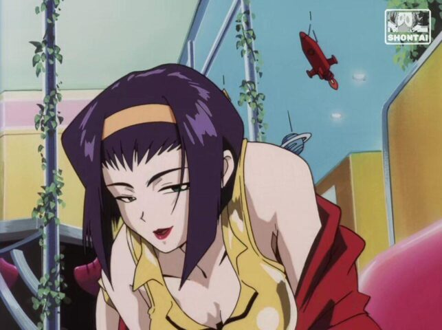 Faye Valentine's fanservice in ep7-Scene4