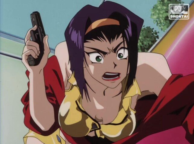 Faye Valentine's fanservice in ep7-Scene6