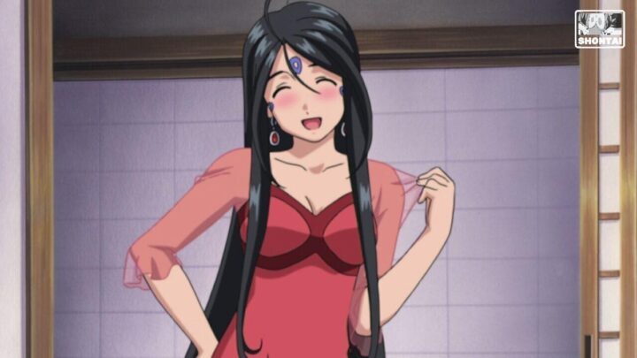 Skuld's fanservice in season#1ep26-Scene4