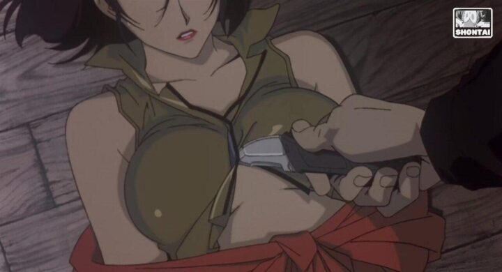 Faye Valentine's fanservice in theMovie-Scene18