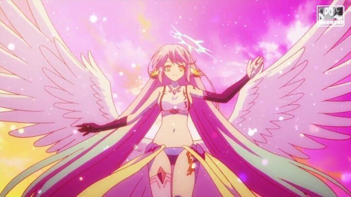 Jibril's fanservice in NoGameNoLife-Scene18