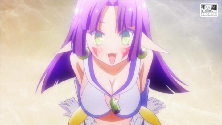 Unnamed girls – NoGameNoLife's fanservice in season#1ep1-Scene4