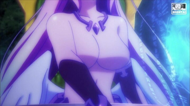 Jibril's fanservice in season#1ep6-Scene28