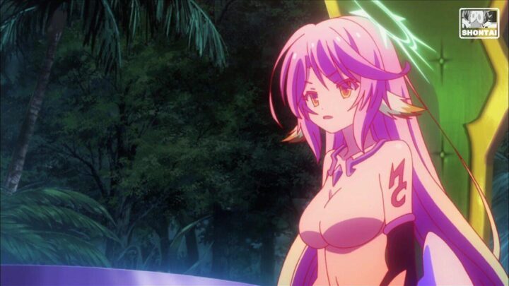 Jibril's fanservice in season#1ep6-Scene30