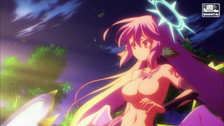 Jibril's fanservice in season#1ep6-Scene32