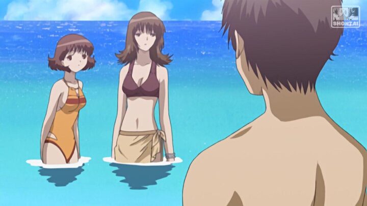 Yumi Omura's fanservice in season#1ep13-Scene17