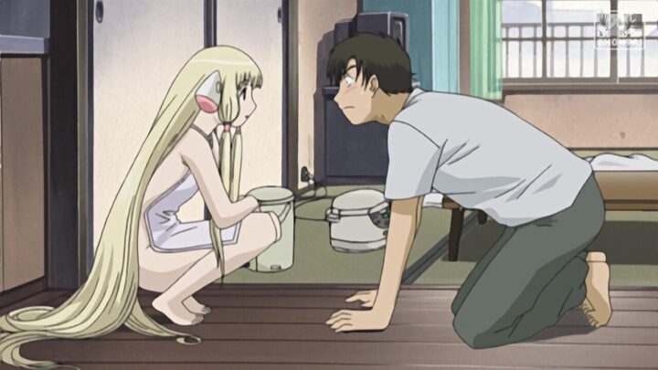 Chii's fanservice in season#1ep16-Scene5