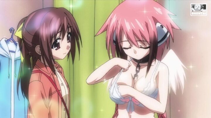 Ikaros's fanservice in season#1ep4-Scene8