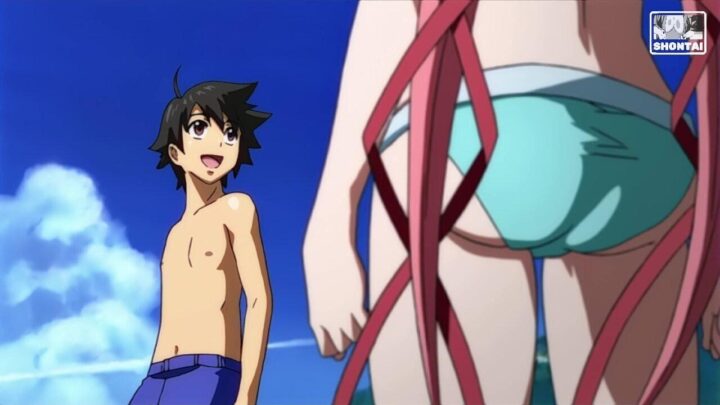 Ikaros's fanservice in season#1ep5-Scene21