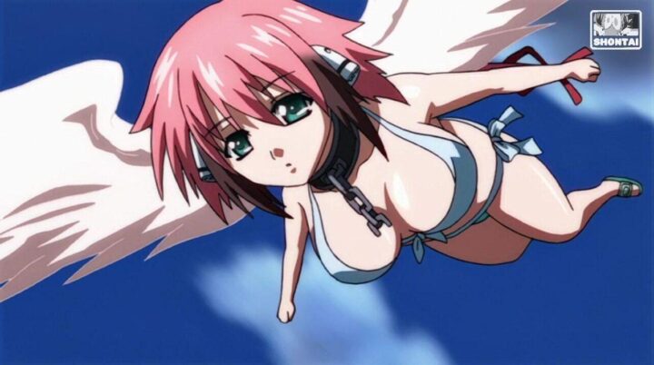 Ikaros's fanservice in season#1ep5-ending1