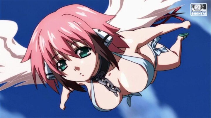 Ikaros's fanservice in season#1ep5-ending2