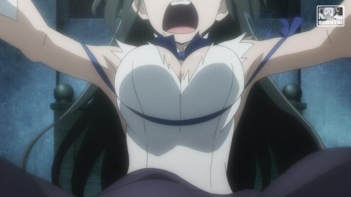 Hestia's fanservice in Movie#1-Scene1