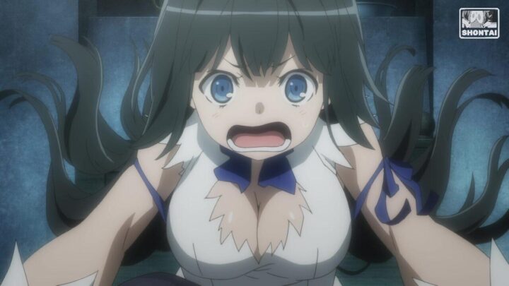 Hestia's fanservice in Movie#1-Scene3