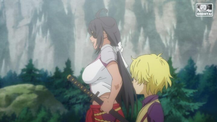 Tsubaki Collbrande's fanservice in Season#SwordOratoria_ep11-Scene1