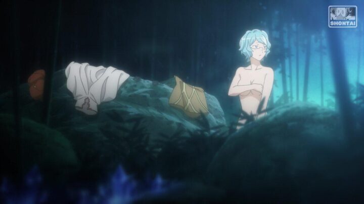 Asfi Al Andromeda's fanservice in season#1OAV-Scene12