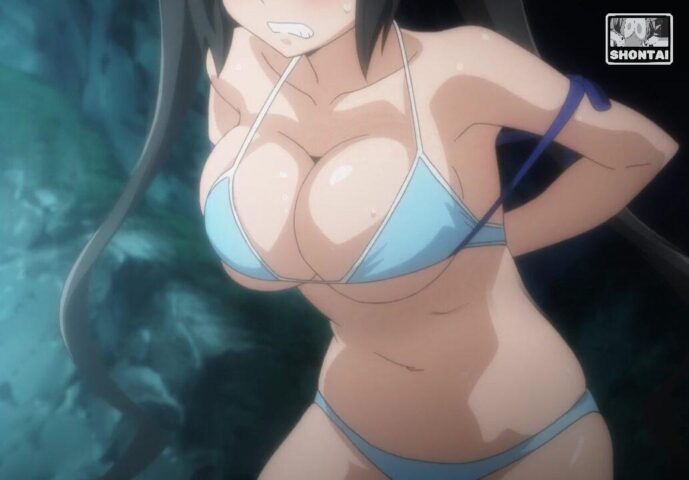 Hestia's fanservice in season#1OAV-Scene15