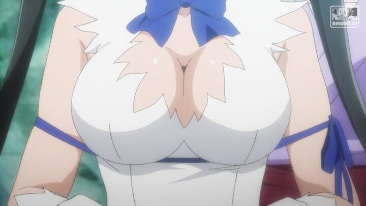 Hestia's fanservice in season#1OAV-Scene2