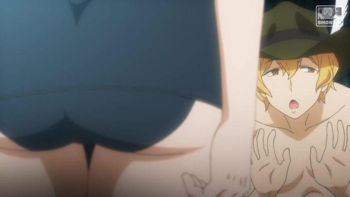 Asfi Al Andromeda's fanservice in season#1OAV-Scene44