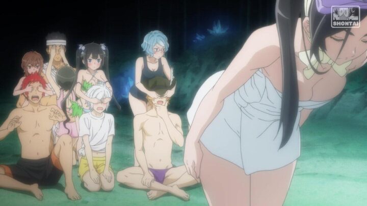 Yamato Mikoto's fanservice in season#1OAV-Scene45