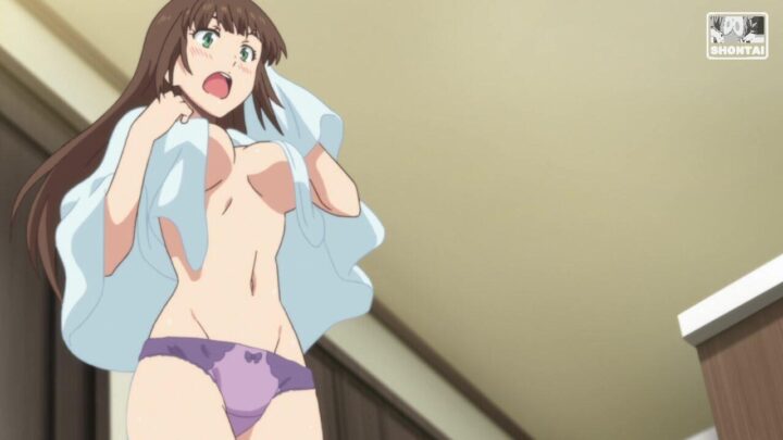 Hina Fujii's fanservice in season#1ep1-Scene16