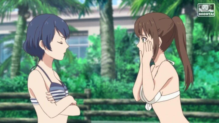 Hina Fujii's fanservice in season#1ep11-Scene13