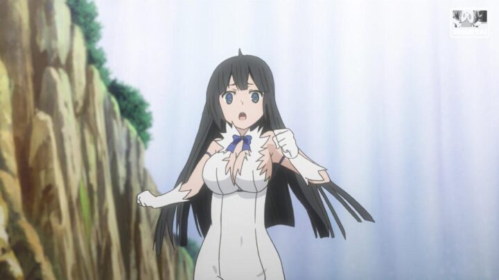 Hestia's fanservice in season#1ep12-Scene16