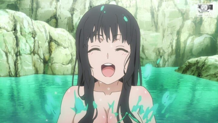 Hestia's fanservice in season#1ep12-Scene5