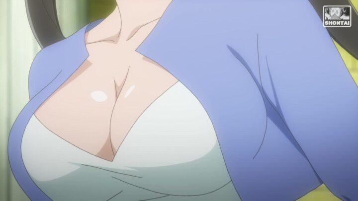 Hestia's fanservice in season#1ep2-Scene15