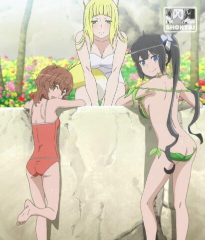 Hestia's fanservice in season#2OAV-Scene22