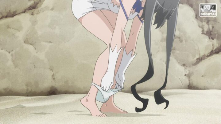 Hestia's fanservice in season#2OAV-Scene3