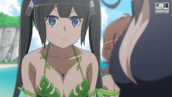 Hestia's fanservice in season#2OAV-Scene43