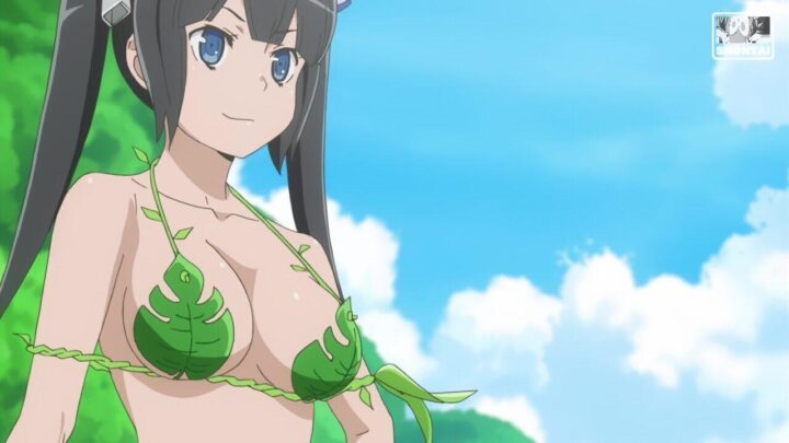 Hestia's fanservice in season#2OAV-Scene5