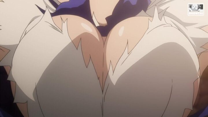 Hestia's fanservice in season#2ep1-Scene3